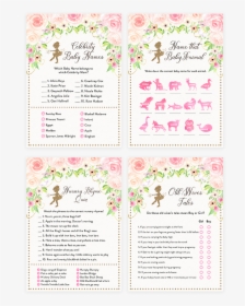 Pink And Gold Floral Tutu Ballerina Baby Shower Game - Calligraphy, HD Png Download, Transparent PNG