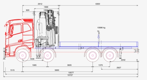 Hiab Truck Dimensions, HD Png Download, Transparent PNG