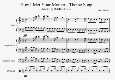 Met Your Mother Theme Song Sheet Music, HD Png Download, Transparent PNG