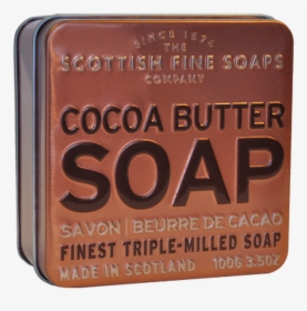 Scottish Fine Soaps Cocoa Butter Soap Tin, HD Png Download, Transparent PNG