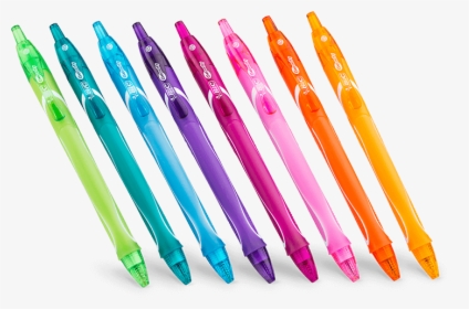 Eight Gelocity Pens Of Different Colors In A Row - Gelocity Quick Dry 0.7 Colors, HD Png Download, Transparent PNG