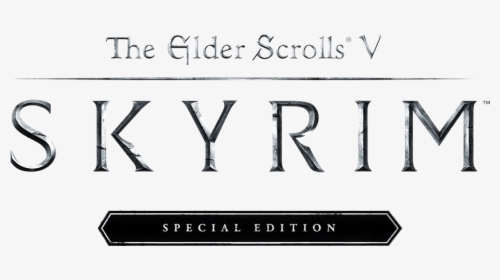 Skyrim Special Edition Logo Png - Elder Scrolls V Skyrim Special Edition Logo, Transparent Png, Transparent PNG