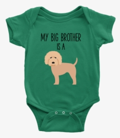My Big Brother Is A Goldendoodle Labradoodle Baby Onesie - Broccoli Baby Clothes, HD Png Download, Transparent PNG