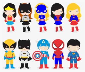 Supergirl Clipart Superkids - Vetor Super Herois Baby, HD Png Download, Transparent PNG