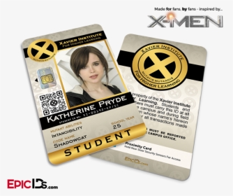 Xavier Institute For Higher Learning X-men - X Men Id Card, HD Png Download, Transparent PNG