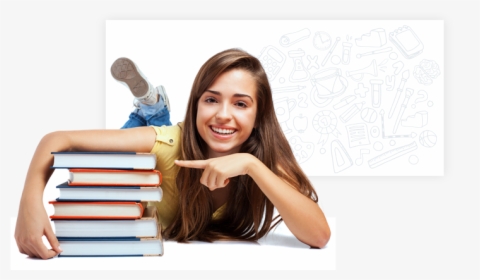 Clip Art Girl Taking Notes - Going Abroad For Studies, HD Png Download, Transparent PNG