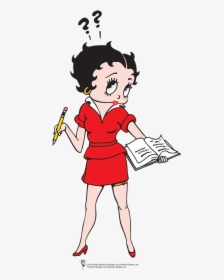 Betty Taking Notes - Betty Boop At Work, HD Png Download, Transparent PNG