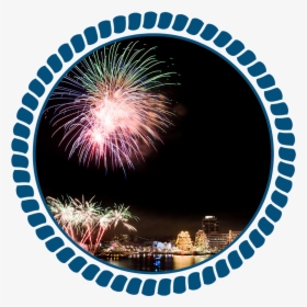 Fireworks - Circle With Dots Clipart, HD Png Download, Transparent PNG