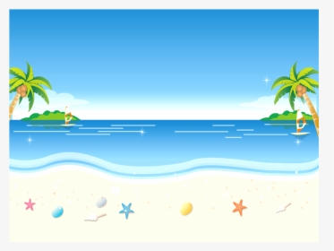 Beach Png Background - Beach Clip Art Background, Transparent Png, Transparent PNG