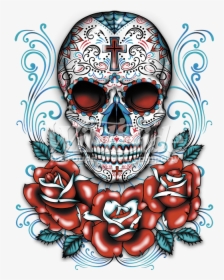Skull Calavera Dead Sugar T-shirt Skulls Of Clipart - Day Of The Dead Free, HD Png Download, Transparent PNG