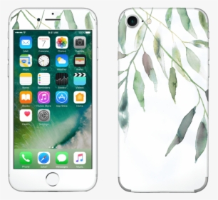 Olive Leaves Skin Iphone - Comparacao Iphone 7 E 8, HD Png Download, Transparent PNG