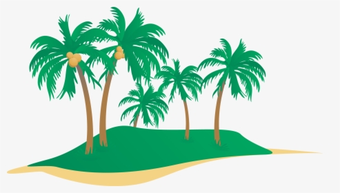 Beach Seaside Resort Clip Art - Coconut Tree Vector Png, Transparent Png, Transparent PNG
