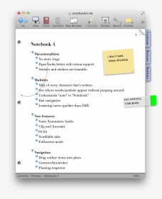 Notebook Mac App, HD Png Download, Transparent PNG