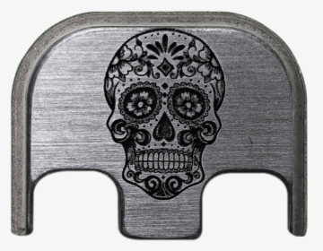 Titanium Back Plate - Sugar Skull Template Printable Free, HD Png Download, Transparent PNG