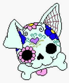 Sugar Skull Dog - Sugar Skull Dog Cross Stitch Pattern, HD Png Download, Transparent PNG