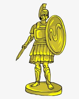 Cartoon Statue Of Gold, HD Png Download, Transparent PNG