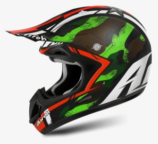 Airoh Jumper Warrior Green Matt Helmet - Casco Airoh Mimetico, HD Png Download, Transparent PNG