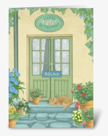 Happy Retirement Greeting Card - Window, HD Png Download, Transparent PNG