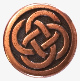 Celtic Knot Copper Metal Button 5/8, HD Png Download, Transparent PNG