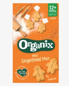 Mini Gingerbread Men Biscuits - Organix Melty Veggie Sticks, HD Png Download, Transparent PNG