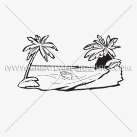 Beach Clipart Drawing - Line Art, HD Png Download, Transparent PNG