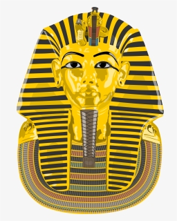 Symbol,yellow,ancient Egypt - Tutankhamun Mask Drawing, HD Png Download, Transparent PNG
