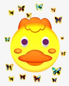 Duck Face And Butterflies - Smiley, HD Png Download, Transparent PNG