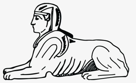 Free Clipart Of An Egyptian Sphinx - Draw The Great Sphinx Of Giza, HD Png Download, Transparent PNG