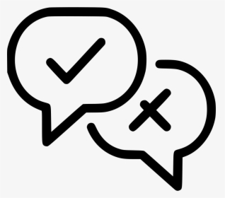 Chat Discussion Yes No Pro Contra Conversation - Icon, HD Png Download, Transparent PNG