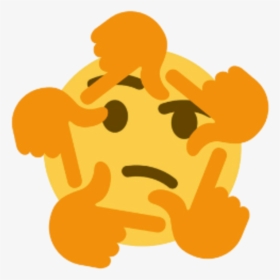 Meme Thinking Face Emoji, HD Png Download, Transparent PNG