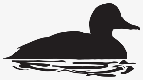 Duck On Water Silhouette, HD Png Download, Transparent PNG