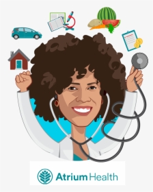 Overlay Caricature Of Dr - Carolinas Healthcare System, HD Png Download, Transparent PNG