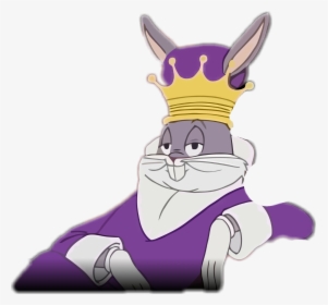 Bugsbunny King Crown Sticker - Bugs Bunny Drogado, HD Png Download, Transparent PNG