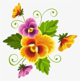 Pin By Jacky On Pintar Decoupage, Clip Art - Pansy Vector, HD Png Download, Transparent PNG