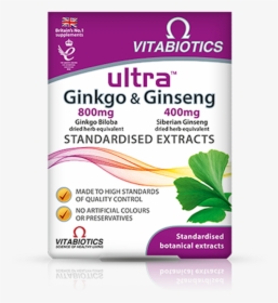 Vitabiotics Ginkgo And Ginseng, HD Png Download, Transparent PNG