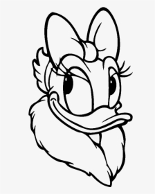 Daisy Duck Head Coloring Pages 5 By Kyle - Daisy Duck Face Drawing, HD Png Download, Transparent PNG