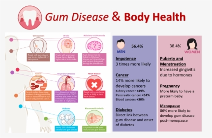Periodontitis And Body - Periodontal Disease Body Health, HD Png Download, Transparent PNG