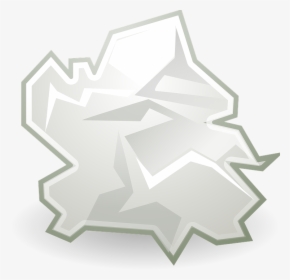 Trash Paper Icon Green Paper Cartoon Recycle Can Container - Paper, HD Png Download, Transparent PNG
