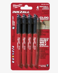 Inkzall™ Black Fine Point Markers - Milwaukee Inkzall Markers, HD Png Download, Transparent PNG
