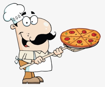 Cartoon Italian Pizza Guy - Pizza Man, HD Png Download, Transparent PNG