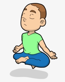 Transparent Guy Sitting Png - Floating Guy Meditating, Png Download, Transparent PNG