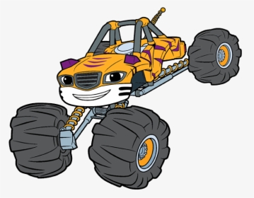 Monster Truck Car Tire Clip Art - Crusher Pickle Stripes Blaze And The Monster Machines, HD Png Download, Transparent PNG