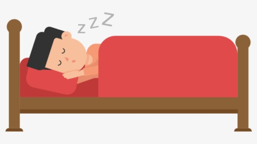 Cartoon Guy Sleeping In Bed, HD Png Download, Transparent PNG