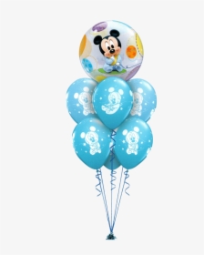 Mickey Mouse Baby Luxury - Mickey Mouse Blue Balloon, HD Png Download, Transparent PNG