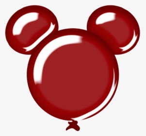 Mickey Balloon Clipart Mickey Mouse Balloons Clip Art - Mickey Mouse Red Balloon, HD Png Download, Transparent PNG