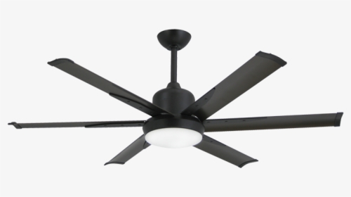 Picture Of Dc-6 52 In - White Industrial Ceiling Fans With Light, HD Png Download, Transparent PNG