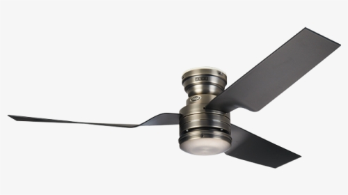 Antique Pewter Finish With Black Blades - Ceiling Fan, HD Png Download, Transparent PNG