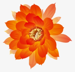 Watercolor Painting Icon - Watercolor Orange Flower Png, Transparent Png, Transparent PNG