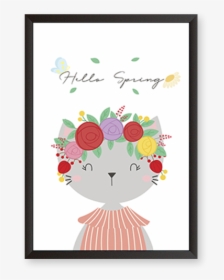 Vector Valentine Cat Card, HD Png Download, Transparent PNG