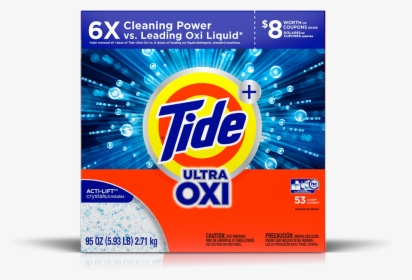Tide Ultra Oxi Powder Laundry Detergent - Bleach Powder For Clothes, HD Png Download, Transparent PNG